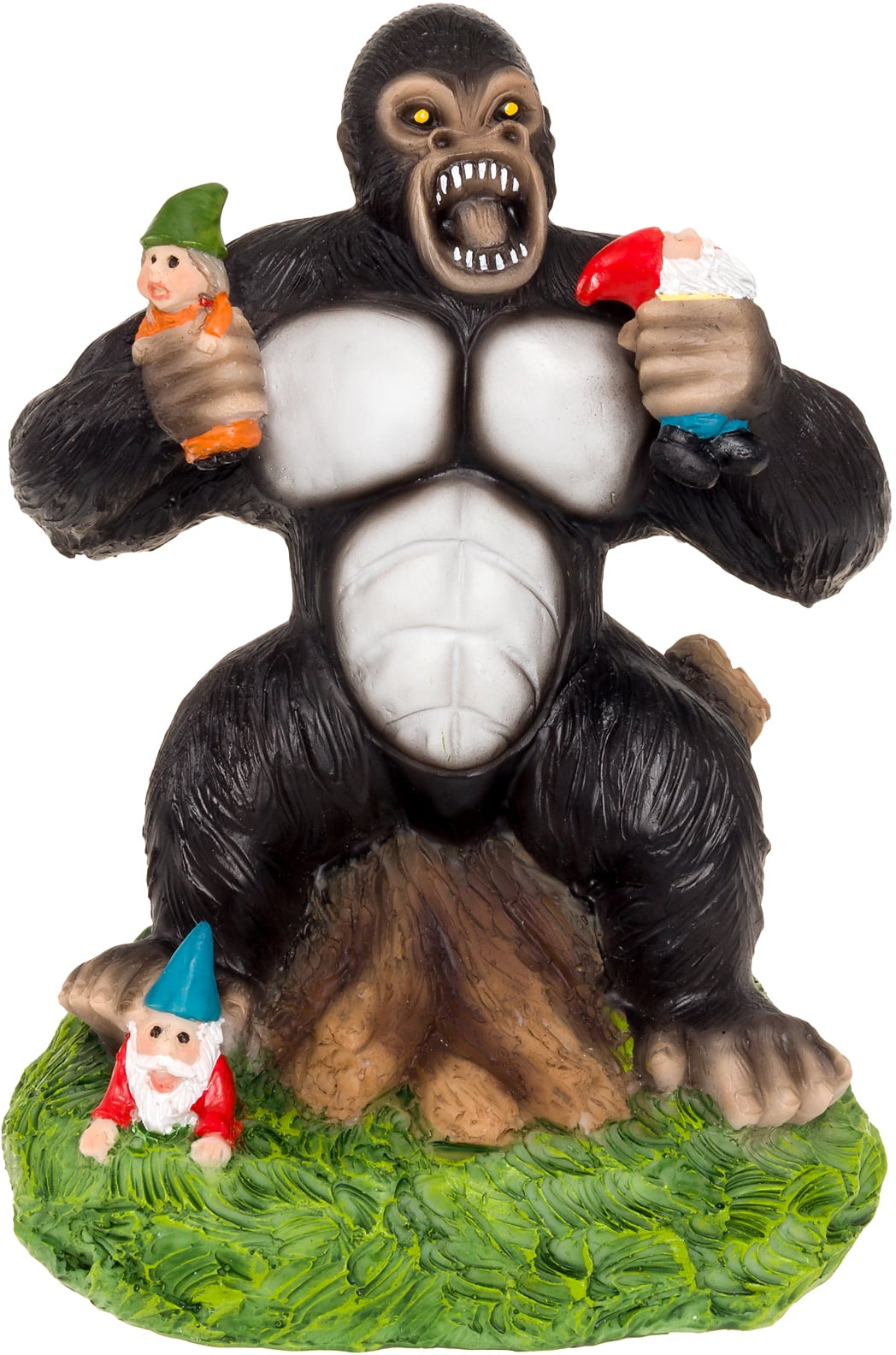 Garden Gnome Statue Home Outdoor Garden Lawn Funny Figure Gorilla Great Gifts Collectors Item