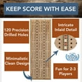 thumbnail image 4 of WE Games 3 Track Sprint Cabinet Cribbage Set with Metal Pegs & 2 Card Decks, 4 of 8