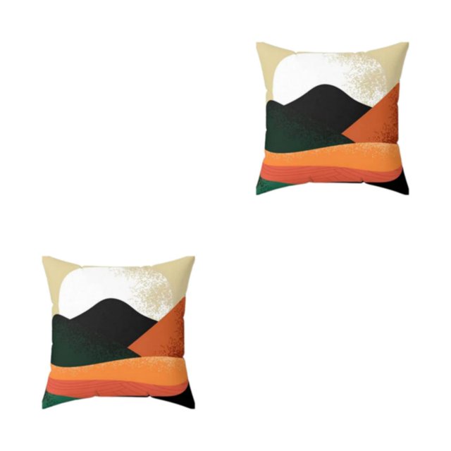 Transemion Throw Pillows Cover Soft And Durable For Home Decoration Easy To Clean Polyester Cushion Cover Pillow Cover Fit W0134-10 2Set