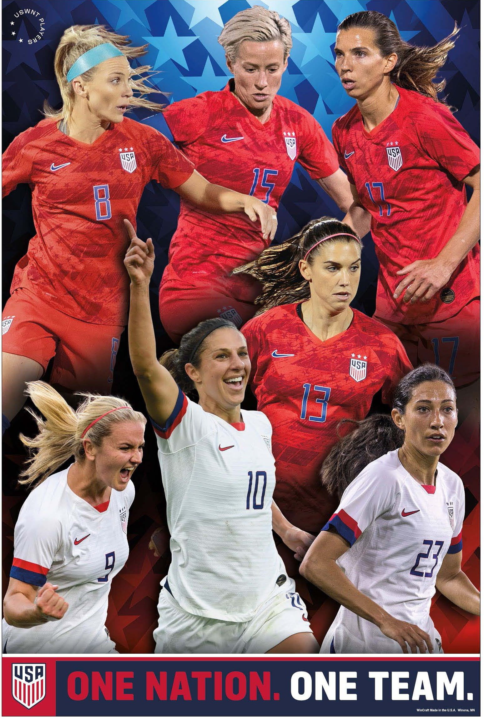 US Women's Soccer Team Poster 2019 | USWNT Poster ...