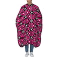 thumbnail image 1 of ZICANCN Hair Cutting Cape for Adults, Pink Triangle Geometry Cape Salon Barber Cape for Hair Stylist Shampoo Capes Waterproof 55x66 IN, 1 of 7
