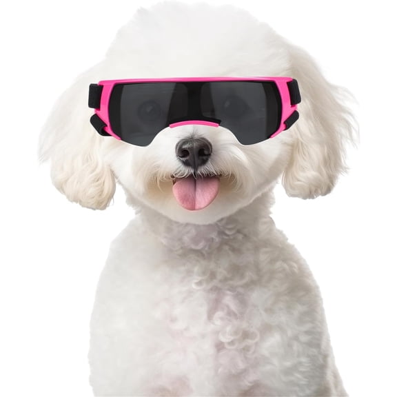 UOSIA Dog Goggles Sunglasses Small to Medium Breed Puppy Sunglasses,S,Pink