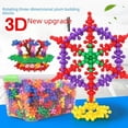 thumbnail image 1 of Bloques de construcción de flores de ciruelo giratorios en estéreo 3D, piezas de copos de nieve engrosados, juguetes educativos de bricolaje para educación temprana de jardín de infantes, 1 of 5