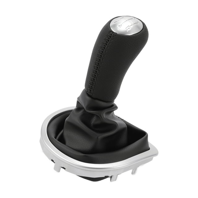 Perilla de cambio de marchas Unique Bargains con cubierta, perilla de palanca de cambios manual de 5 velocidades para Renault Clio 2005-2014, cuero sintético
