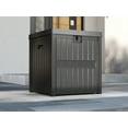 thumbnail image 4 of EHHLY 51 Gallon Resin Package Delivery Box for Outside, Lockable Secure Package Bin Delivery Box for Front Porch, Large Deck Boxes Outdoor Waterproof, Delivery Driver Snack Box for Porch, Black, 4 of 4