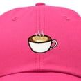 thumbnail image 2 of DALIX Cappuccino Hat Coffee Cup Womens Baseball Cap in Hot Pink, 2 of 5