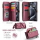 thumbnail image 4 of Cartera multifuncional con tapa de flip para teléfono, cuero, rojo, para iPhone 15, 4 of 9