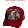 thumbnail image 2 of Eagle – United States 250th Anniversary Hat: Adjustable 250 Year American Anniversary Cap, USA Patriotic Caps, 2 of 18
