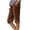 Brown, variant on Cotton Linen Capris for Women Soft Baggy Summer Casual Capri Pants with Pockets Side Slit Trendy Wide Leg Cropped Pants,5XL,Green