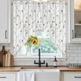 thumbnail image 6 of Sparrow Swag Valances for Windows, Kitchen Window Curtains Over Sink, Spring Birds on The Branches Vintage Country Window Treatment Curtains for Living Room/Bedroom Curtains 2 Panel Sets 36"x45", 6 of 8
