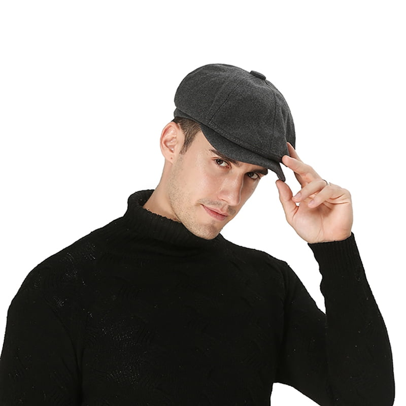 Men Vintage Newsboy Flat Cap UV 
