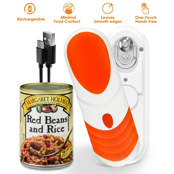 Luxmo Rechargeable Electric Can Opener, Automatic Handheld Can Openers