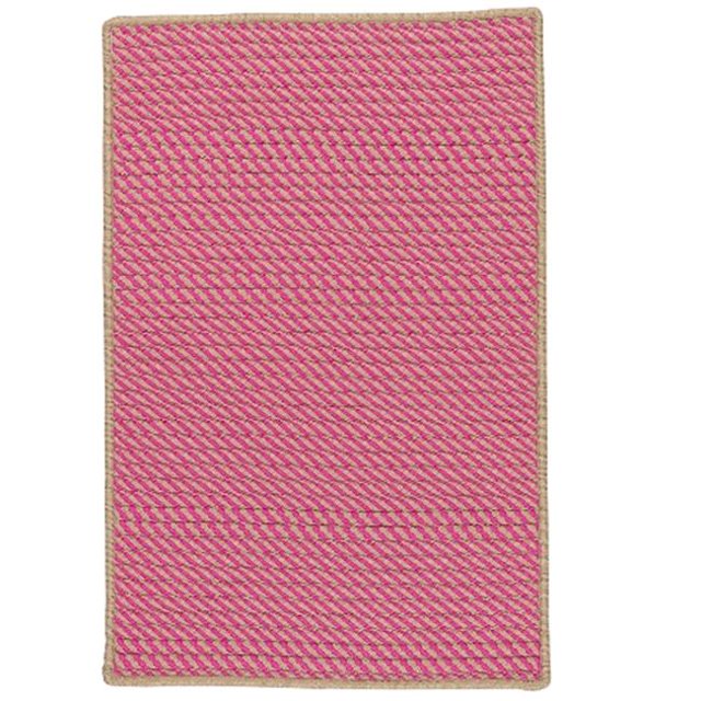 Colonial Mills Tapis IM73R048X072S 4 x 6 Pieds Point Prim Tapis Tressé Magenta