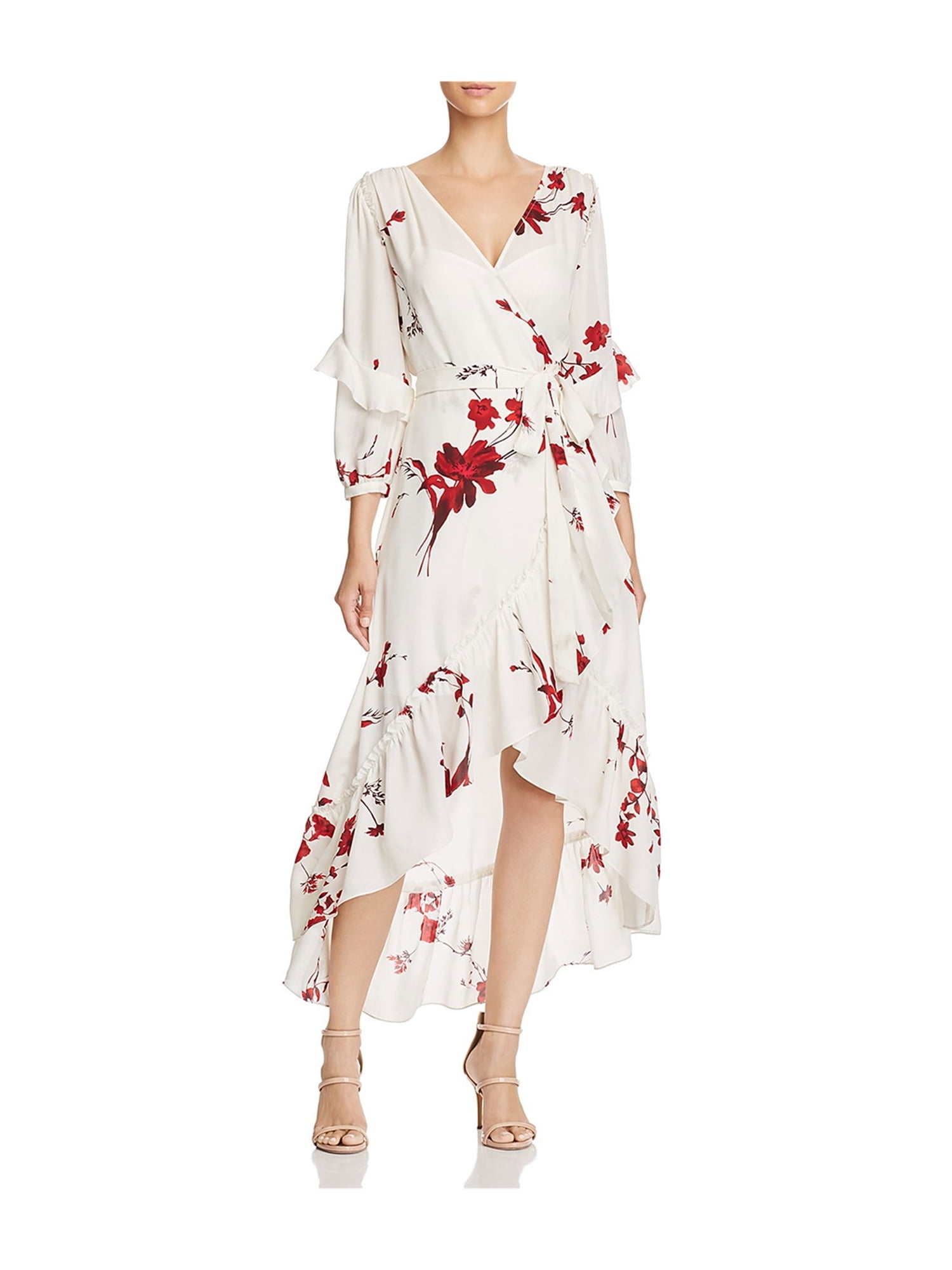womens silk wrap dress