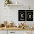 thumbnail image 4 of Black Personalized Wreath Kitchen Towels | Custom Tea Towel | Family Name Dish Towel | Kitchen Decor | Hand Towel | Housewarming Gift Monogram Dishcloth, 4 of 6