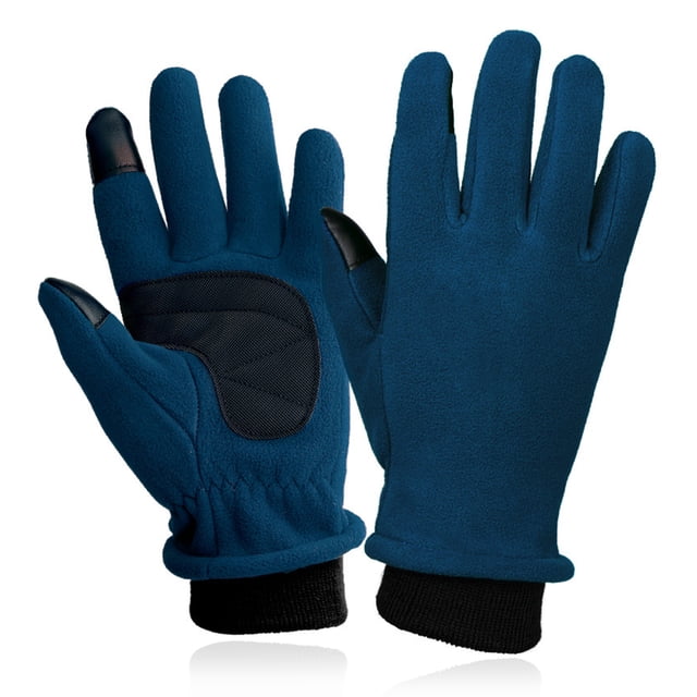 Guantes de exterior para hombres y mujeres, guantes de polar a prueba de viento con pantalla táctil