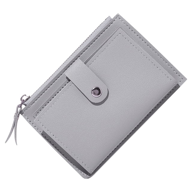 Ladies Zip Purse Card Slot Wallet Leather Purse Wallet Wallet Zipper Men