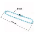 thumbnail image 4 of Cadena de bolas de perlas,Cadena de bolas de 2,4 mm para hacer joyas,llavero,Conector de cadena para pulsera,collar y cierre de extensión,Adornos navideños colgantes hechos a mano con, 4 of 8