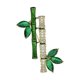 thumbnail image 1 of Elegant bamboo brooch made of durable zinc alloy for unique styles and sophisticated charm, stylish outfits., 1 of 5