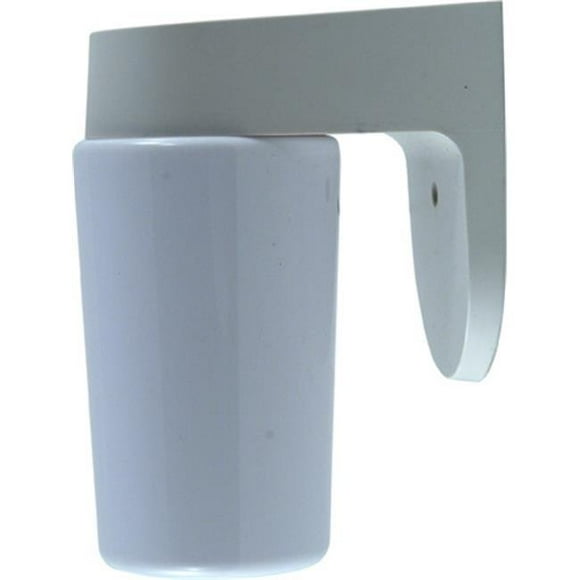 Dabmar Lighting W2251-W 7.88 x 5.63 x 3.25 in. 120 V 60 watts Incandenscent Type Polycarbonate Surface Mounted Wall Fixture Light, White