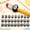 Black, variant on Numbered Pencil Toppers, Reusable Classroom Pencil Number Labels, Silicone Pencils Tracking Markers for Teacher, Students, Supply Stations and School Organization (Dark Blue, 1-30 Set)