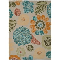 SAFAVIEH Four Seasons Daria Abstract Area Rug, Ivory, 5' x 7'