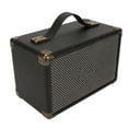 thumbnail image 4 of Altavoz Bluetooth Vintage multifunción M3 cuero Control de perilla de graves pesados altavoz inalámbrico portátil para fiesta al aire libre negro, 4 of 8