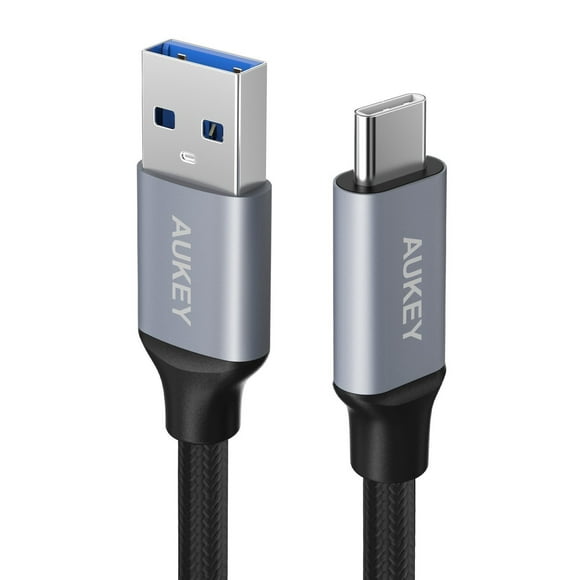 AUKEY USB Type C Cable , Type C to USB 3.0 Cable ( 6.6ft/2M ) Nylon Braided Fast Charging