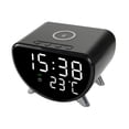 thumbnail image 4 of Reloj Despertador Digital Con Carga Inalámbrica Para Dormitorio, Sala De Estar, Mesita De Noche Y Escritorio, 4 of 9