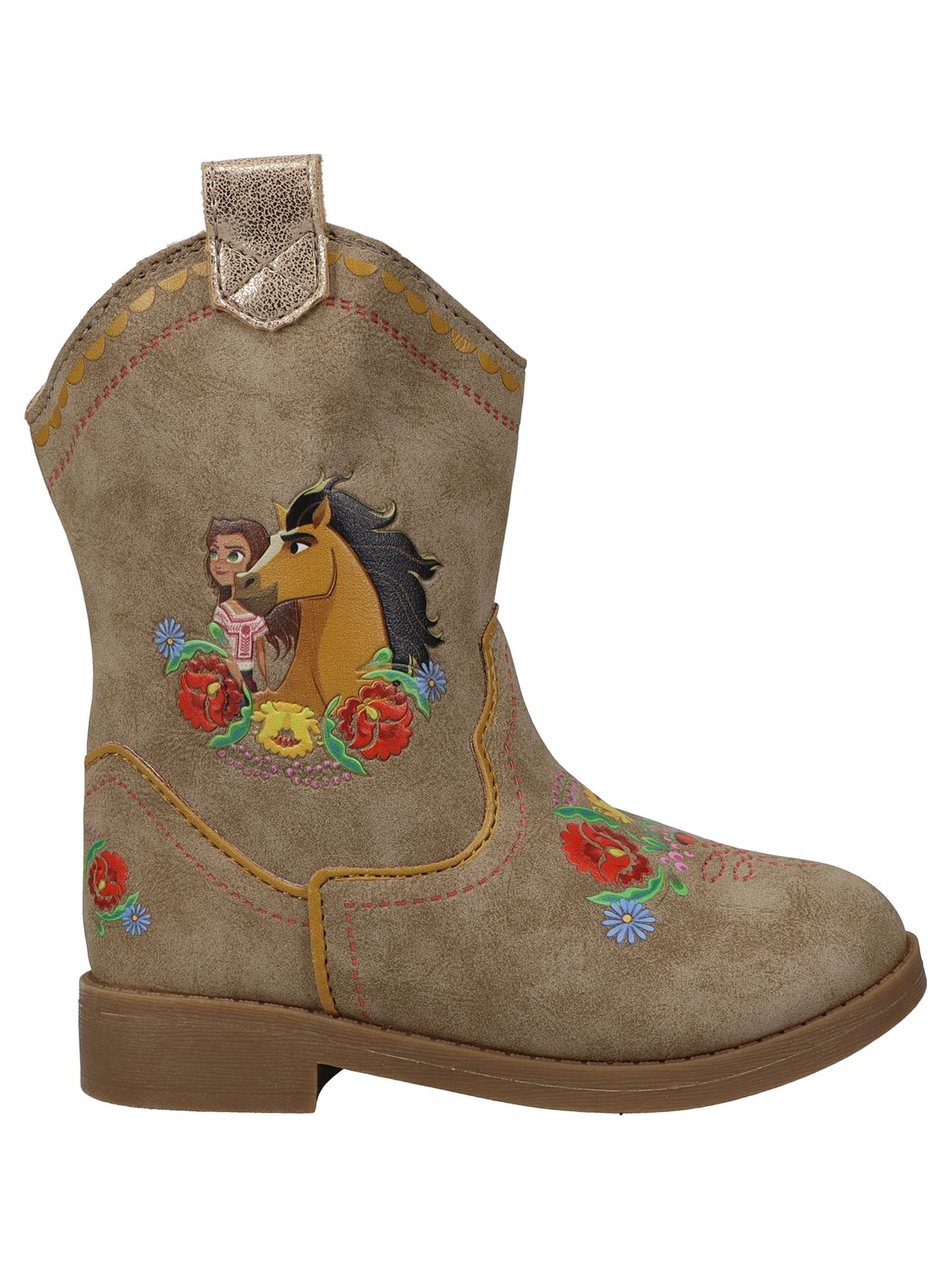 DreamWorks Spirit Toddler Girl Casual Western Cowboy Boot, Sizes 7-12