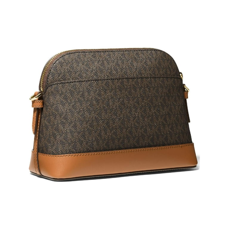 Large logo top dome crossbody bag