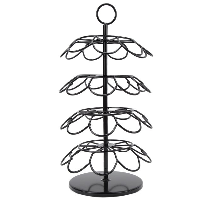Soporte para cápsulas de café, estante de hierro desmontable giratorio, torre de almacenamiento de 36 cápsulas de café para el hogar, cafetería y oficina