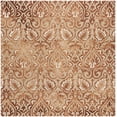 thumbnail image 2 of Safavieh Dip Dye Riagan Floral Area Rug, Copper/Beige, 7' x 7' Square, 2 of 8
