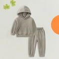 thumbnail image 2 of Coerni Toddler Baby Girl Clothes Outfits Boys Hoodie Sweatshirt Top and Jogger Pants Toddler Girl 2pcs Clothing Set, 2 of 9