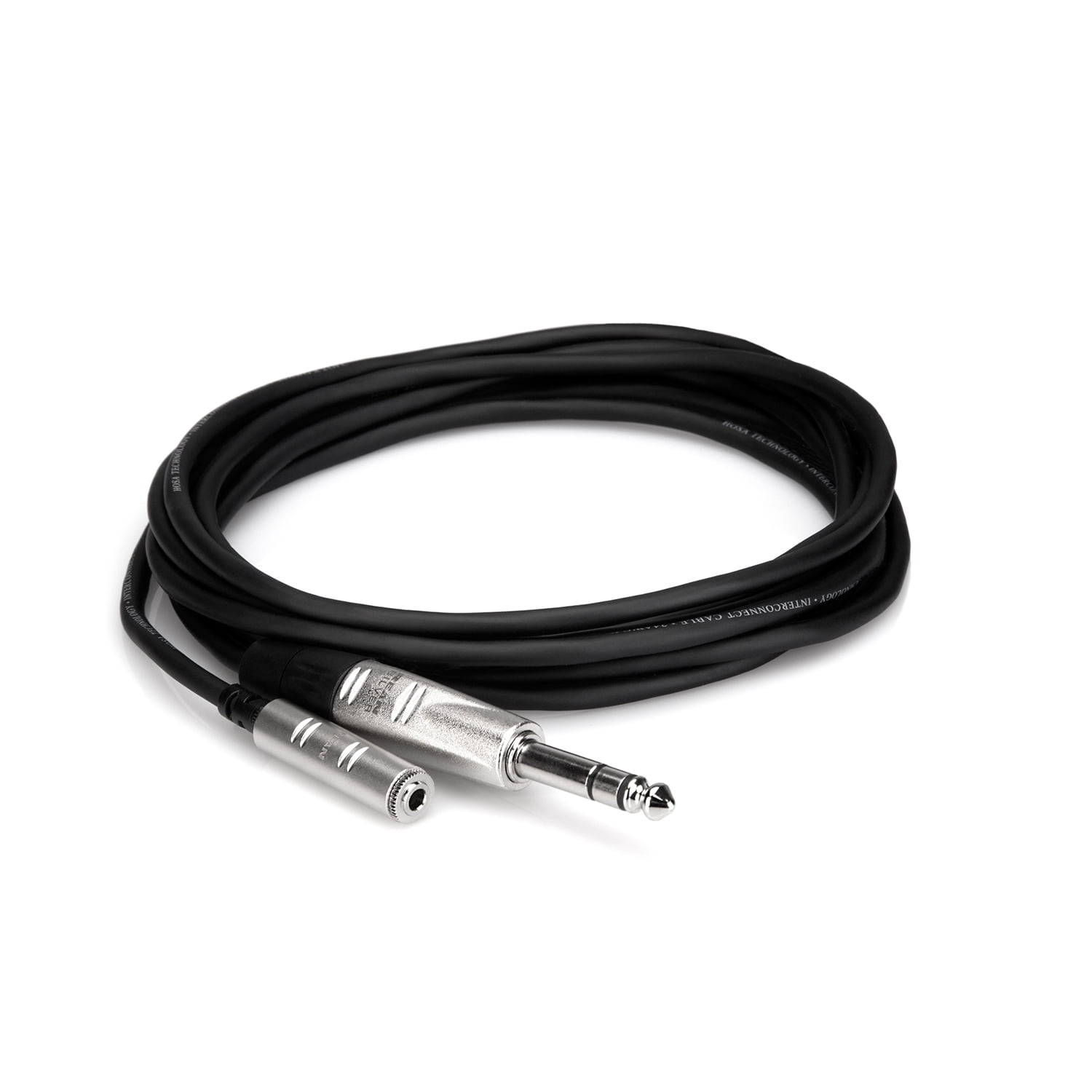 Hosa HXMS-010 Pro Headphone Adaptor Cable REAN 3.5 mm TRS to 1/4 in TRS 10 ft