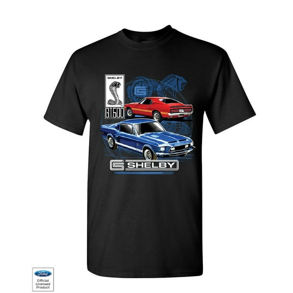 Tee Hunt Ford Mustang Shelby GT500 T-Shirt American Classic Shelby Cobra Mens Shirt