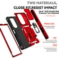 thumbnail image 5 of For Samsung Galaxy Z Fold 7 Case Heavy Duty Military Grade Protection,Camera Lens Slide Protection & 360°Rotate Magnetic Car Mount Holder Kickstand Rugged Shockproof Drop Hard Shell,Red, 5 of 11