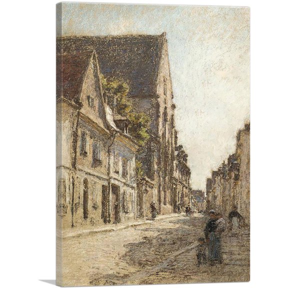 ARTCANVAS Rue De Bourges Canvas Art Print by Leon Lhermitte - Size: 26" x 18" (0.75" Deep)