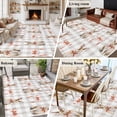 thumbnail image 5 of Large Area Rugs for Living Room Bedroom, Easter 5'x8' Rug Washable Carpet Runner Indoor Outdoor, Spring Pink Bow Bunny Grey White Checkered Non Slip Floor Mats Rug for Kitchen, Bathroom, 5 of 8