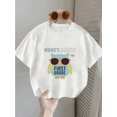thumbnail image 1 of Girls' First Grade Owl Graphic T-Shirt - Cute Cartoon Owl with Glasses, Who'S Ready for First Grade Print, Soft Breathable Round Neck Short Sleeve Tee for Spring/Summer, 1 of 6