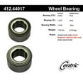 thumbnail image 2 of Centric 412.44017 Premium Axle Ball Bearing Fits select: 2007-2018 TOYOTA YARIS, 2012-2019 TOYOTA PRIUS C, 2 of 2