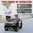 thumbnail image 4 of MUKIDY Electric Police Car for Kids, 12 Volt Kids Ride on Toys w/ Music, Megaphone, Remote, Bluetooth - Black, 4 of 7