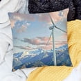 thumbnail image 2 of SHANXI  Throw Pillow Cover Wind Turbine Wind Energy Environmentally Friendly 24x24in, 2 of 5
