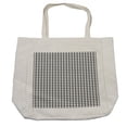 thumbnail image 1 of Abstract Shopping Bag, Retro Style Simplistic Repetitive Pattern Geometric Monochrome Ornaments, Eco-Friendly Reusable Bag for Groceries Beach and More, 15.5" X 14.5", Cream, by Ambesonne, 1 of 2