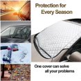 thumbnail image 5 of Car Windscreen Frost Cover for FIAT 500 2015-2023, Magnetic Windshield Protector, Winter Sun Shade, Durable Material, 5 of 5