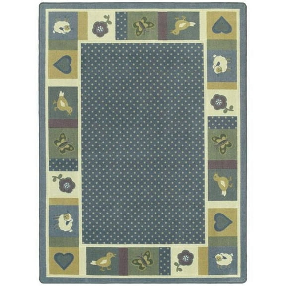 Seeing Spots Soft 7 ft.8 in. x 10 ft.9 in.  WearOn Nylon Machine Tufted- Cut Pile Just for Kids Rug
