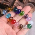 thumbnail image 4 of U8MO 10pcs 14mm Rondelle Faceted Crystal Glass Loose Beads For Jewelry Making DIY-Brown, 4 of 5