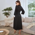 thumbnail image 5 of Oaktree-Women Bathrobe Lace Long Sleeve Nightie Robes Kimono Rob, 5 of 5