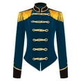 thumbnail image 4 of Haitryli Women's Ringmaster Costume Velvet Tassel Victorian Jacket Showman Cosplay Stage Shows Dark Blue S, 4 of 7