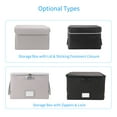 thumbnail image 6 of Dcenta Fireproof Document Bag, Fireproof Waterproof File Organizer Box with Lock, Collapsible Portable Home Office Locking Storage Box Bin Filing Cabinet with Handle, 6 of 7